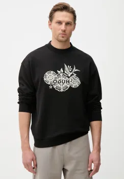 HUGO hanorac barbatesc din bumbac Darony imagine