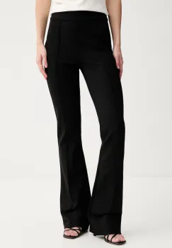 HUGO pantaloni wide leg pentru femei, cu vascoza Nolphine imagine