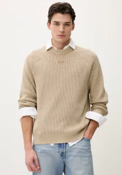 HUGO pulover de bumbac Swayne imagine