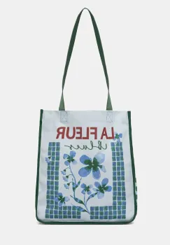 iBlues geanta shopper pentru femei, din bumbac LIMONE imagine