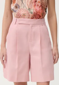 iBlues pantaloni scurti pentru femei, cu amestec de in COCCOLE imagine