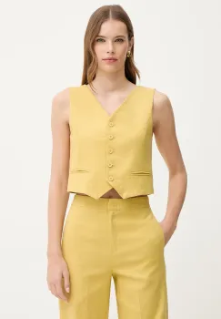 iBlues vesta cu un singur rand de nasturi dama cu amestec de in GABARRA imagine