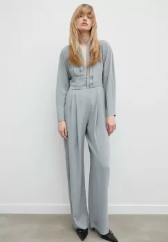 IRO salopeta culoarea verde, cu decolteu in v imagine