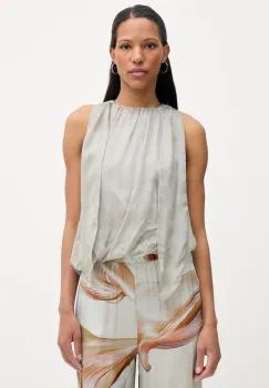 Isabelle Blanche top pentru femei, din matase imagine