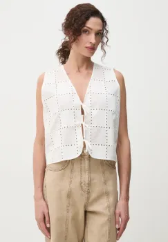 Ivy Oak vesta culoarea bej, un singur rand de nasturi, IO112357 imagine