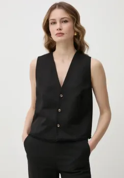Ivy Oak vesta de in culoarea negru, un singur rand de nasturi, IO112358 imagine