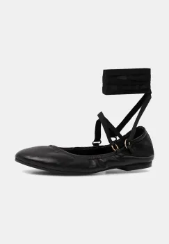 Jonak balerini de piele DESIREUSE CUIR culoarea negru, 3800271 imagine