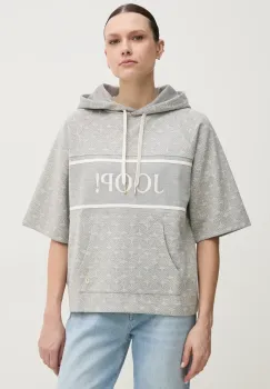 Joop! bluza femei, culoarea gri, cu gluga, modelator, 30046217 imagine