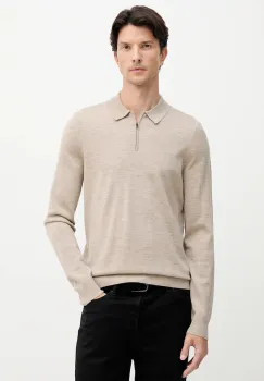 Joop! pulover de lana culoarea bej, light, 30047106 imagine