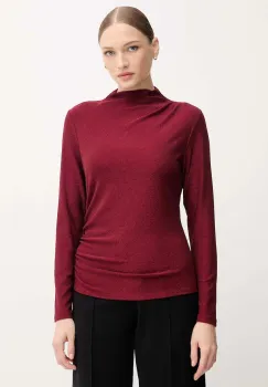 Joseph Ribkoff bluza culoarea bordo, uni, 254162 imagine