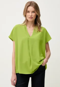 Joseph Ribkoff bluza femei, culoarea verde, neted, 251087 imagine