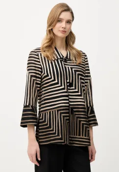 Joseph Ribkoff camasa culoarea negru, cu guler clasic, regular, 261980 imagine