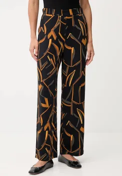 Joseph Ribkoff pantaloni culoarea negru, lat, high waist, 253239 imagine