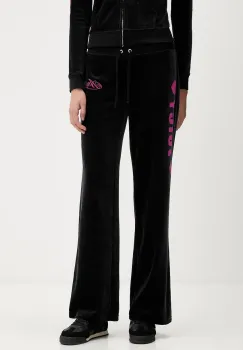 Juicy Couture pantaloni de trening Angel culoarea negru, cu imprimeu, JCNBJ126454 imagine