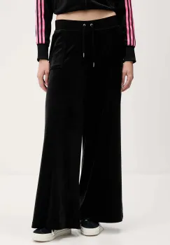 Juicy Couture pantaloni de trening din velur culoarea negru, melanj, JCBBJ225803 imagine