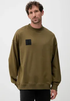 Just Cavalli hanorac de bumbac culoarea verde, cu imprimeu, 79OAIT05 CF500 imagine