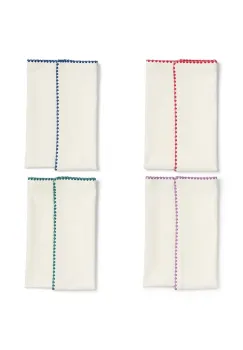 &k amsterdam set de servetele de bumbac zigzag 4-pack imagine