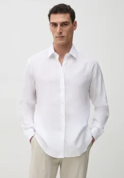 Karl Lagerfeld camasa de in barbati, culoarea alb, cu guler clasic, regular, 552667.605000 imagine