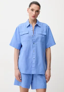 Karl Lagerfeld camasa de in femei, cu guler clasic, relaxed, A2W11012 imagine