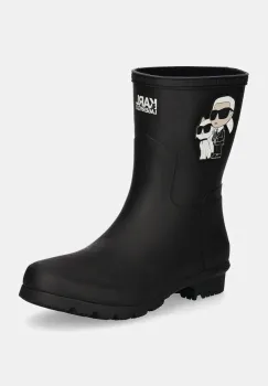 Karl Lagerfeld cizme KALOSH femei, culoarea negru, KL47073T imagine