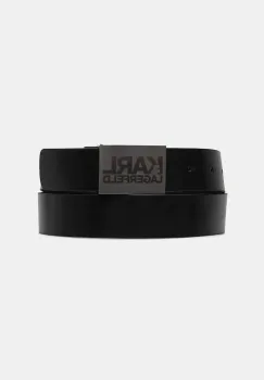 Karl Lagerfeld curea de piele culoarea negru imagine