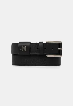 Karl Lagerfeld curea de piele culoarea negru, 554451.815300 imagine