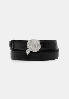 Karl Lagerfeld curea de piele culoarea negru, A4W33046 imagine
