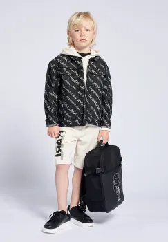 Karl Lagerfeld geaca de bumbac pentru copii culoarea negru, Z30426 imagine