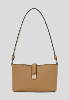 Karl Lagerfeld geanta de piele culoarea maro, A3W32041 imagine