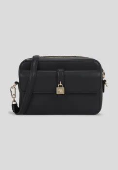 Karl Lagerfeld geanta de piele culoarea negru, A3W30153 imagine