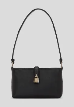 Karl Lagerfeld geanta de piele culoarea negru, A3W32041 imagine