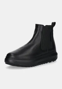 Karl Lagerfeld ghete chelsea de piele KAPRI LUG barbati, culoarea negru, KL57540 imagine