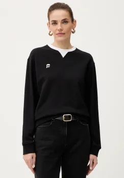 Karl Lagerfeld hanorac de bumbac IKON culoarea negru, cu imprimeu, B1W20027 imagine