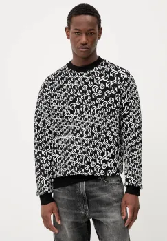 Karl Lagerfeld Jeans bluza culoarea negru, cu imprimeu, A3M20068 imagine