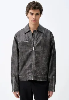 Karl Lagerfeld Jeans geaca culoarea gri, de tranzitie, oversize, B1M15022 imagine