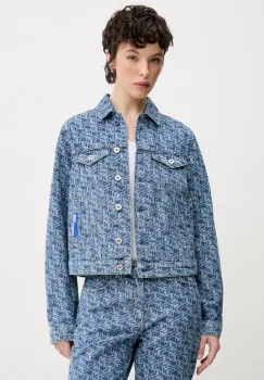 Karl Lagerfeld Jeans geaca din denim de tranzitie, A2W14035 imagine