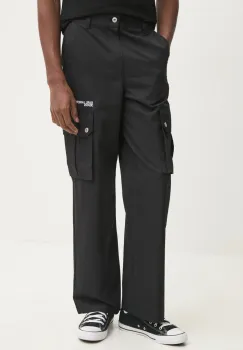 Karl Lagerfeld Jeans pantaloni barbati, culoarea negru, cu fason cargo, A1M10054 imagine