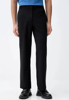 Karl Lagerfeld Jeans pantaloni culoarea negru, drept, B1M10026 imagine