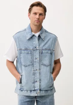 Karl Lagerfeld Jeans vesta de barbati din denim imagine