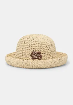 Karl Lagerfeld palarie K/AUTOGRAPH culoarea bej, B1W46086 imagine