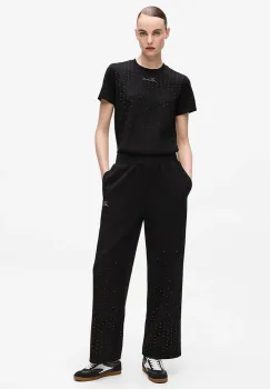 Karl Lagerfeld pantaloni de trening culoarea gri, cu imprimeu, A4W10089 imagine