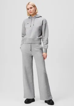 Karl Lagerfeld pantaloni de trening din bumbac culoarea gri, melanj, A3W10117 imagine