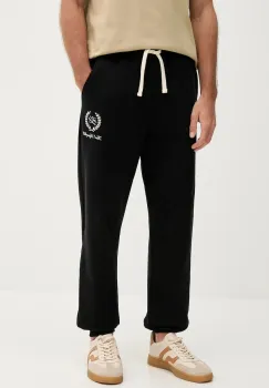 Karl Lagerfeld pantaloni de trening din bumbac culoarea negru, uni, A3M44004 imagine