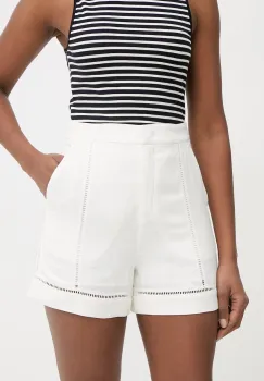 Karl Lagerfeld pantaloni scurti pentru femei,cu amestec de in imagine