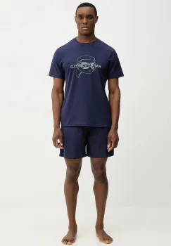 Karl Lagerfeld pijama IKON culoarea bleumarin, cu imprimeu, B1M45005 imagine