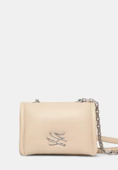 Karl Lagerfeld poseta de piele culoarea bej, A1W30175 imagine