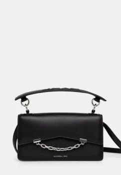 Karl Lagerfeld poseta de piele culoarea negru, A1W30446 imagine