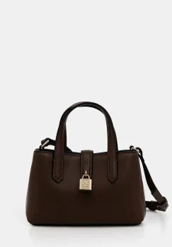 Karl Lagerfeld poseta de piele K/AUTOGRAPH culoarea maro, B1W32027 imagine