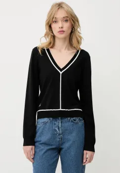 Karl Lagerfeld pulover culoarea negru, light, A3W18023 imagine