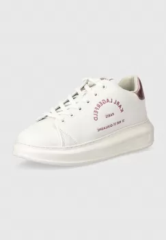 Karl Lagerfeld sneakers din piele KAPRI culoarea alb, KL62539F imagine